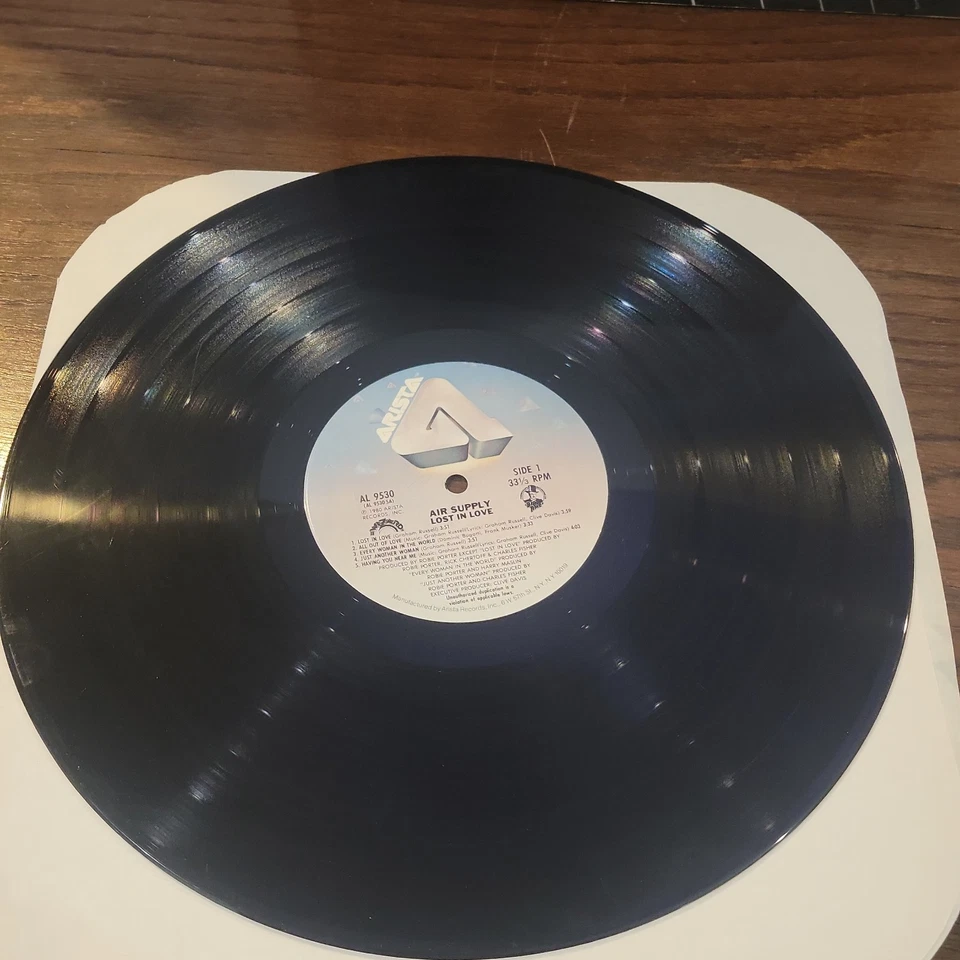 Air Supply - Lost in Love - 1980 33 rpm LP Vinyl Record AL 9530 Foto 4 de 4
