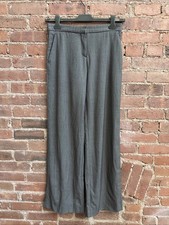 Vintage Alexander McQueen Women’s Pants, Sz 44 IT, Gray Wool, Italy