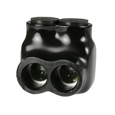 6 - 2/0 AWG 600-Volt 2-Ports Multi Tap Connector, Insulated Single Sided Entry