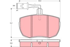 Plaquette de frein Rover 2300