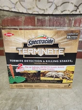 Spectracide Terminate Termite Detection & Killing Stakes Complete Kit 15 Stakes