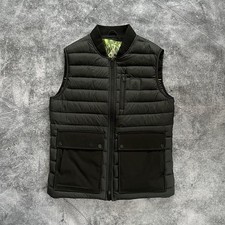 Moose Knuckles Men's Montreal Down Vest Size M Black Full Zip Pockets