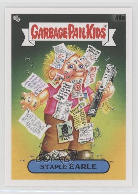 Staple Earle #40a PSA 9 Garbage Pail Kids card front