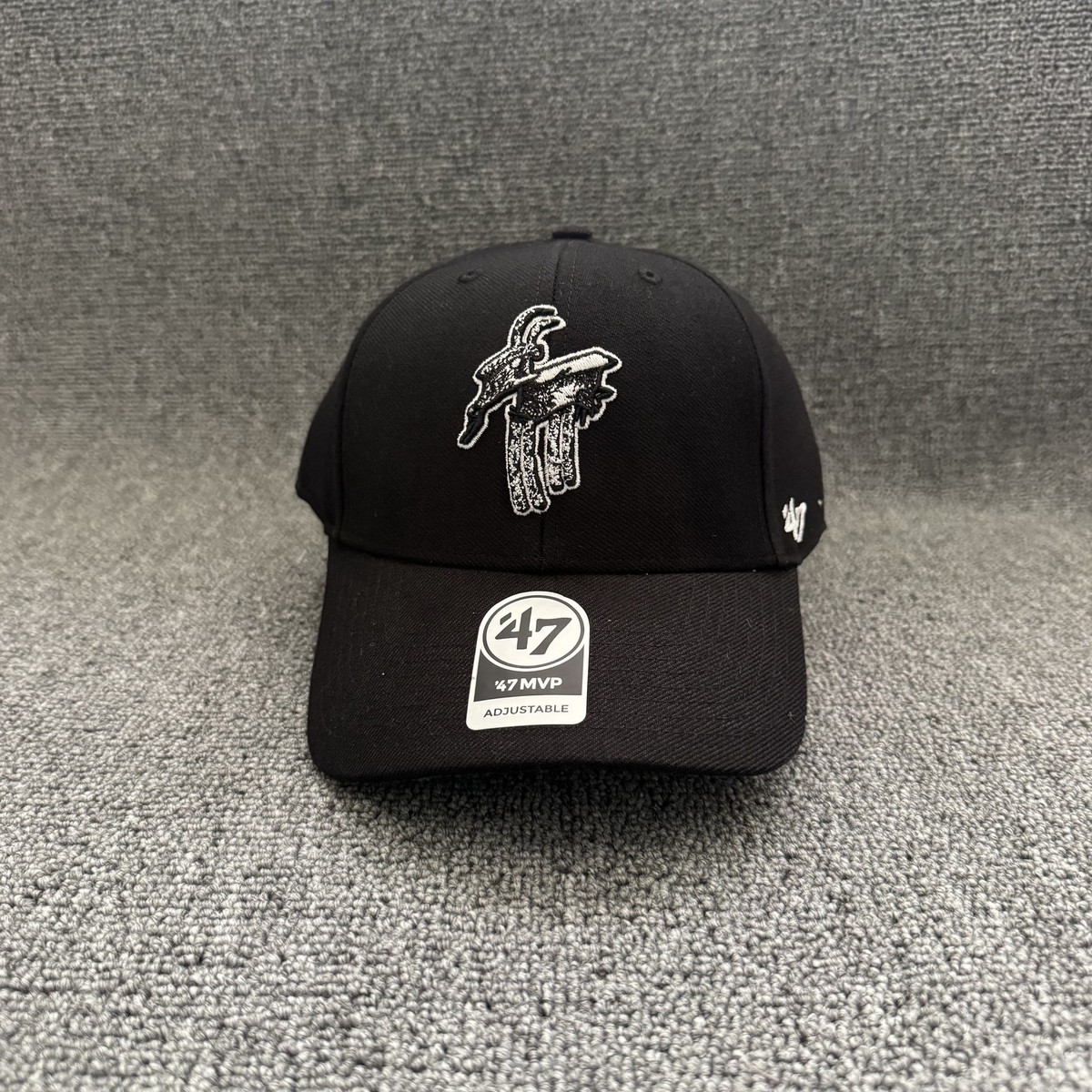 '47 Brand Kozicka Praha Baseball Cap Strapback Black OSFA Curved Brim Hat