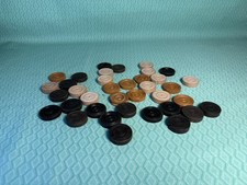 Vintage checkers backgammon pieces not full sets mixed