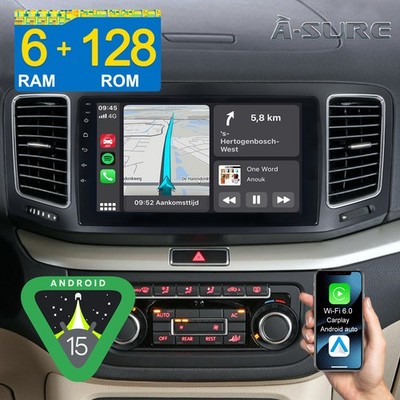 Android 15 Autoradio 6+128G DSP Navi Für VW Sharan 7N Seat Alhambra II 2010-2021