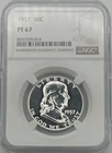 1957 Silver Franklin Half Dollar PF 67 NGC Certified