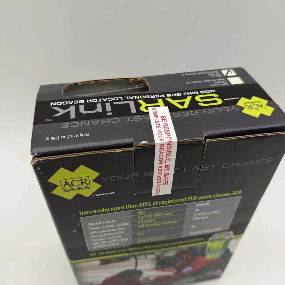 ACR SARLink View GPS Personal Locator Beacon - PLB-350B P/N: 2883 sarLink - Image 3 of 4