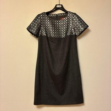 Time Sale ^ ^Max Mara Lovely Short Sleeve Knee Length Dress Gray