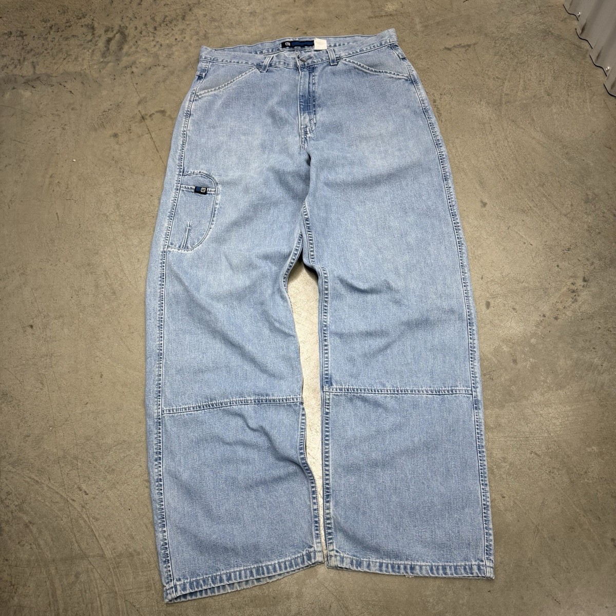 Vintage 90s Rave Skater Style Levis L2 baggy Jeans Sz 34x34 Light
