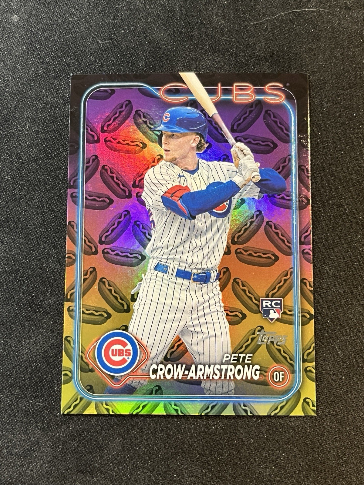 2024 Topps #407 Pete Crow-Armstrong RC Hot Dogs Parallel Rookie Cubs