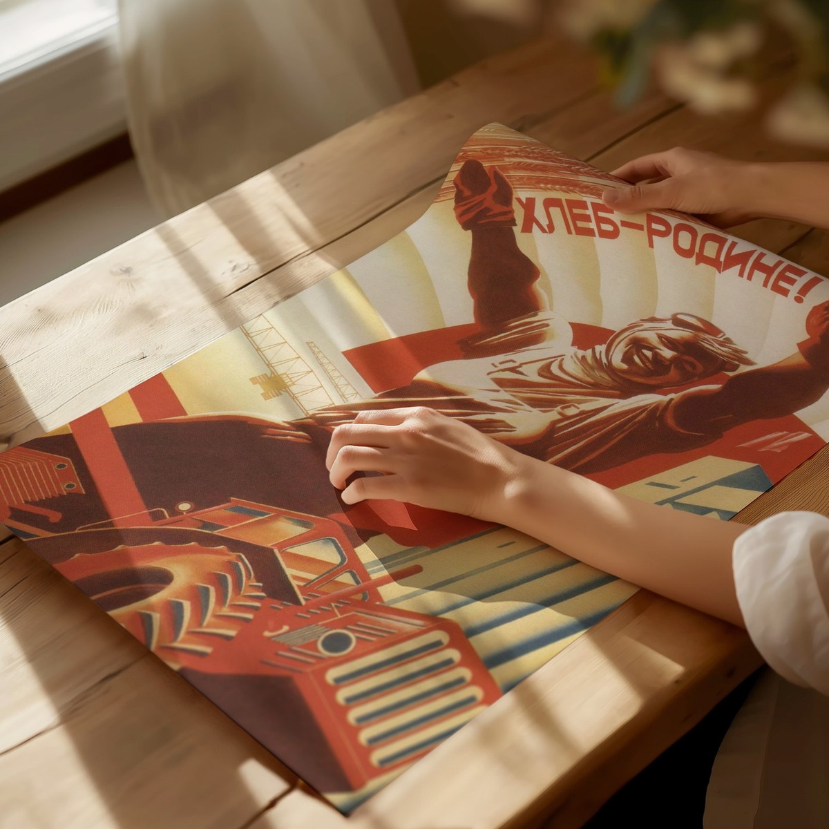 Vintage Soviet Propaganda Wall Art Poster Premium Quality Home