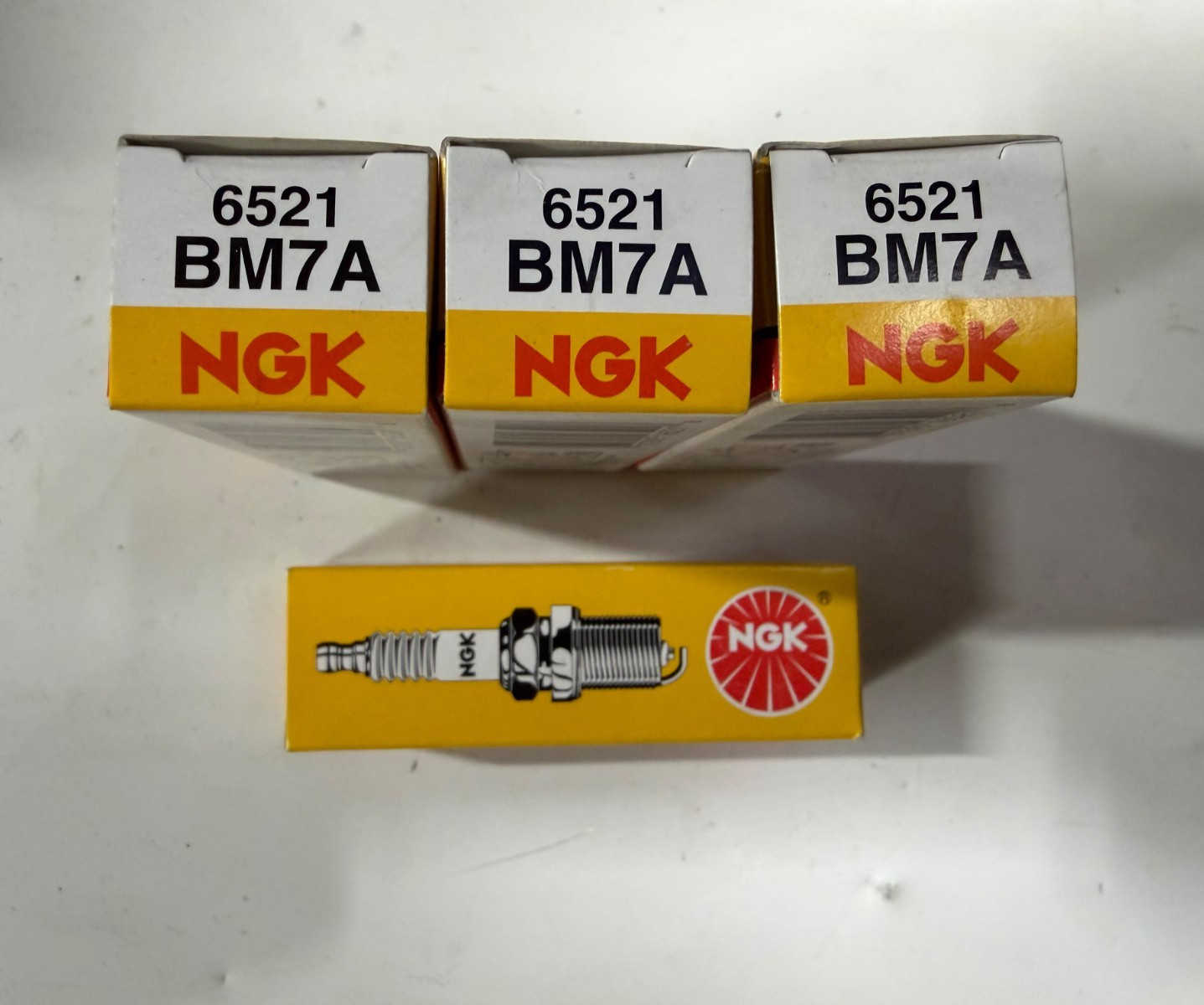 NGK BM7A 6521 Standard Spark Plug, LOT OF 4
