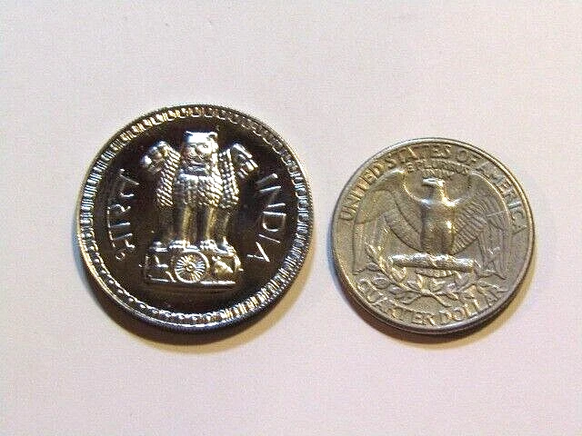 1974-B India 1 Rupee Proof unc Coin - Image 4 of 4