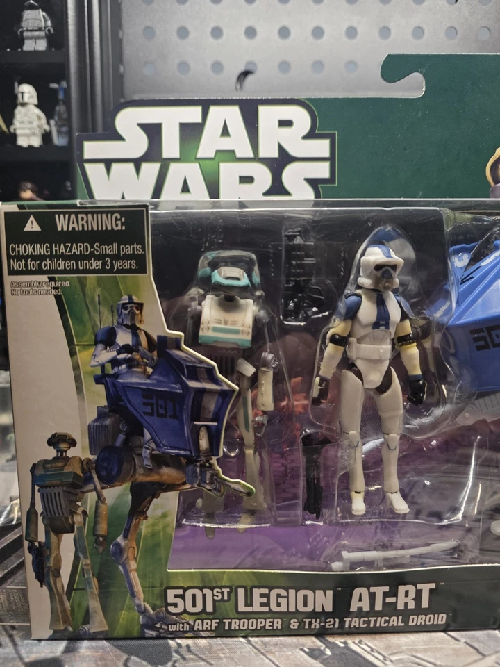 💥 RARO! Novo na caixa 2013 Star Wars 501st Legion AT-RT, ARF Trooper e TX-21 Droid 💥 - Imagem 2 de 4