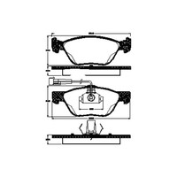 Bremsbelagsatz Scheiben 19 Mm Triscan Iam-Expertise FüR U.A. Fiat Multipla