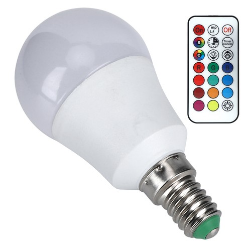 (RGB Pure White 6000K E12 Lamp Socket)45W LED RGB Bulb Light Colorful - Picture 5 of 24
