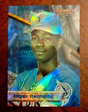 1994 Bowman’s Best REFRACTOR Edgar Renteria Rookie Card RC. rookie card picture