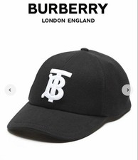 Burberry Black Baseball Cap Women Hat Accessory Original Collection