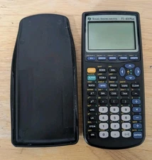 Texas Instruments TI-83 Plus Graphing Calculator  Complete w/ Cover Tested works