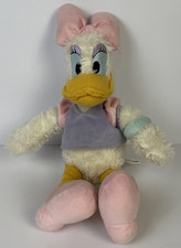 Disney Parks Daisy Duck Plush Lavender Pink Purple Fluffy Stuffed Soft Used Good