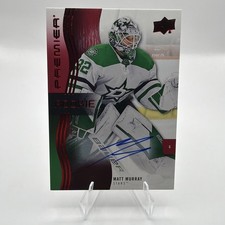 2023-24 Premier Matt Murray Red Premier Rookie Auto On Card #113. rookie card picture