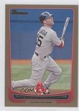 2012 Bowman Gold Border Dustin Pedroia #141 0y59