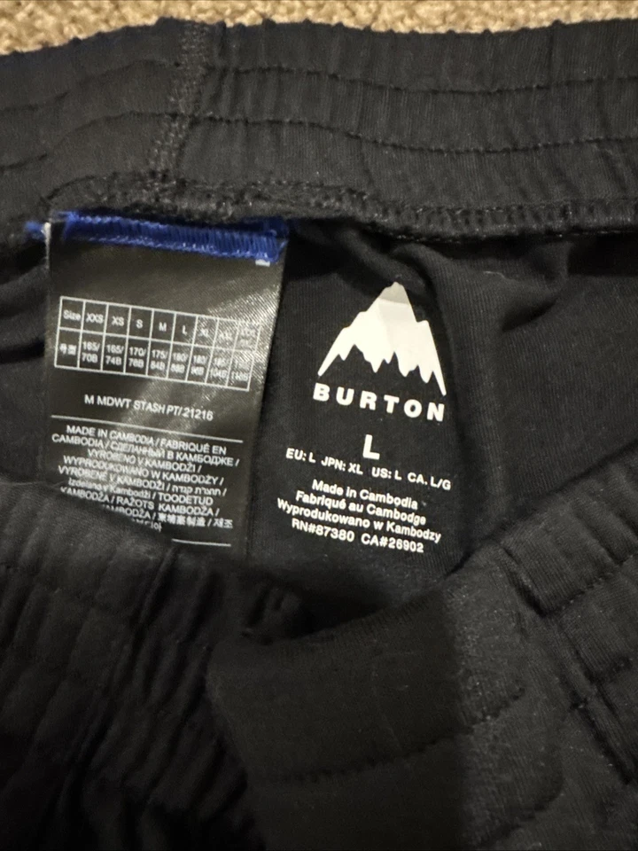 Pantalón y camisa de snowboard Burton First Layer Dry Ride para hombre. Talla grande negra Foto 4 de 4