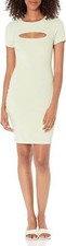 Guess Womens Lana Ribbed-Knit Bodycon Dress WBYK95KB9E2 Lost in Thyme Green XL