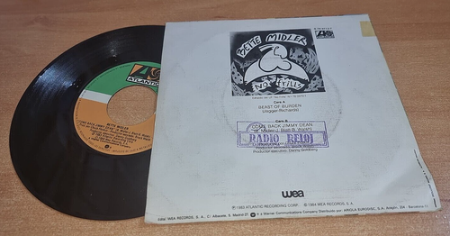 BETTE MIDLER Beast of burden 7" SPAIN PROMO SINGLE VINYL ROLLING STONES RARE OOP - Picture 2 of 3