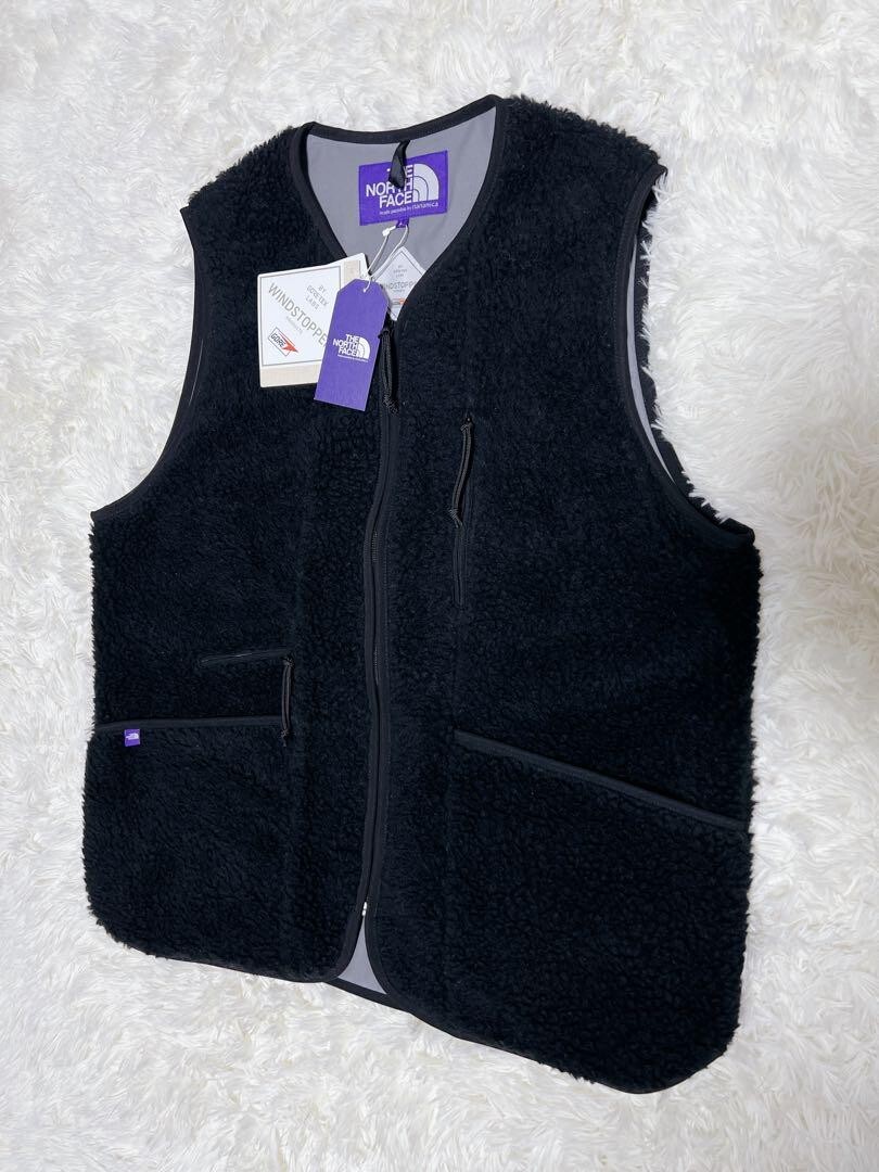 THE NORTH FACE PURPLE LABEL Wool Boa WINDSTOPPER Field Vest THE NORTH FACE PURPLE LABEL Wool Boa WINDSTOPPER Field Vest