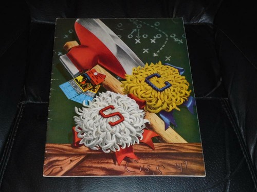 1947 STANFORD VS CAL CALIFORNIA COLLEGE FOOTBALL PROGRAM EX-MINT - 第 1/2 張圖片