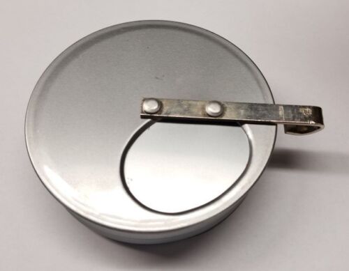 3" Steel Sugar Jar Dispenser Cap Lid Hoosier sellers spice cracker door top old - Picture 7 of 7