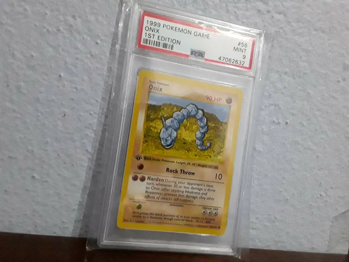 1999 Pokemon Onix - 1st Edition Shadowless