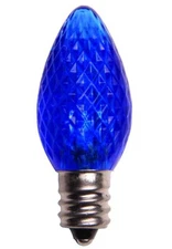 Blue LED Bulb C7 E12 Socket Candelabra Base LED Christmas Light Replacement Bulb