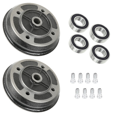2 Front Brake Drum Hub Bearing Bolt For Kawasaki Mule 2510 KAF950A Diesel 00-01