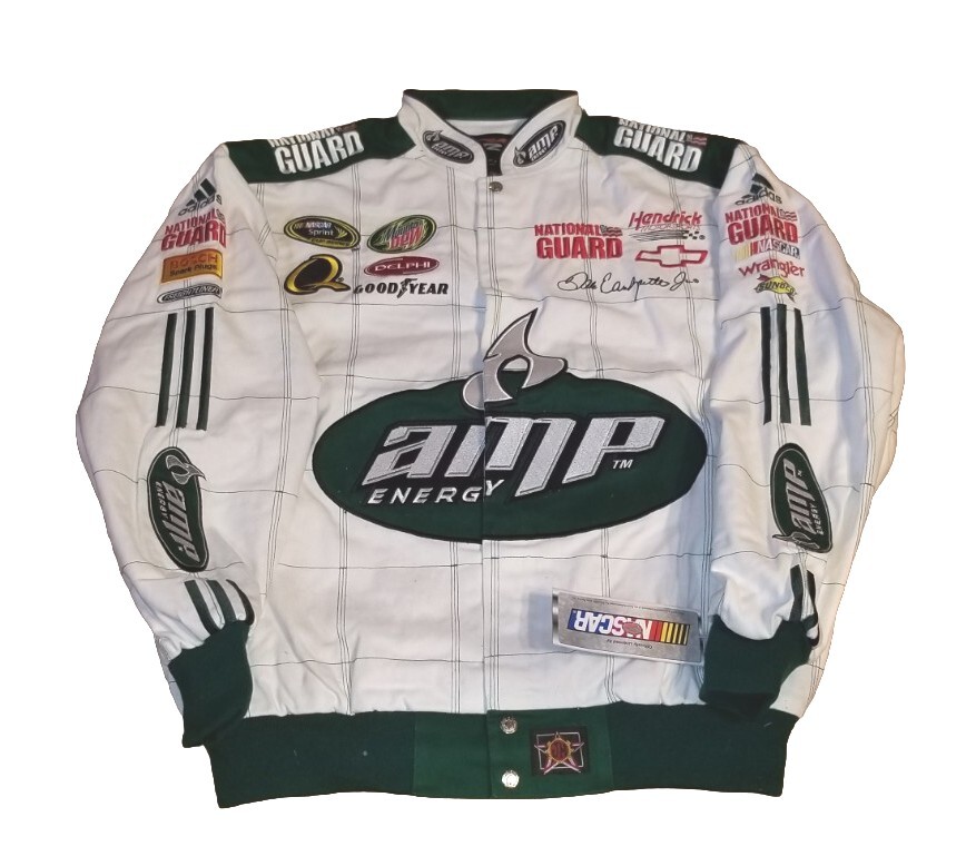 中古 Dale Jr. AMP ENERGY ジャケット 88 Dale Earnhardt Jr #88.JH Design Black AMP Uniform Jacket