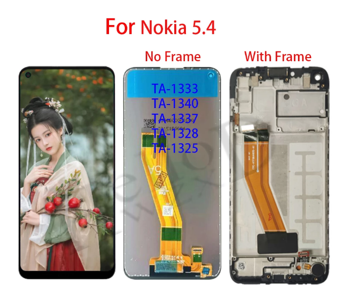 OEM For Nokia 5.4 LCD Display Touch Screen Digitizer Assembly