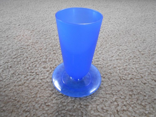 Set of 4 Tupperware Footed Parfait Sundae Jello Dessert Cup Blue - Picture 4 of 4