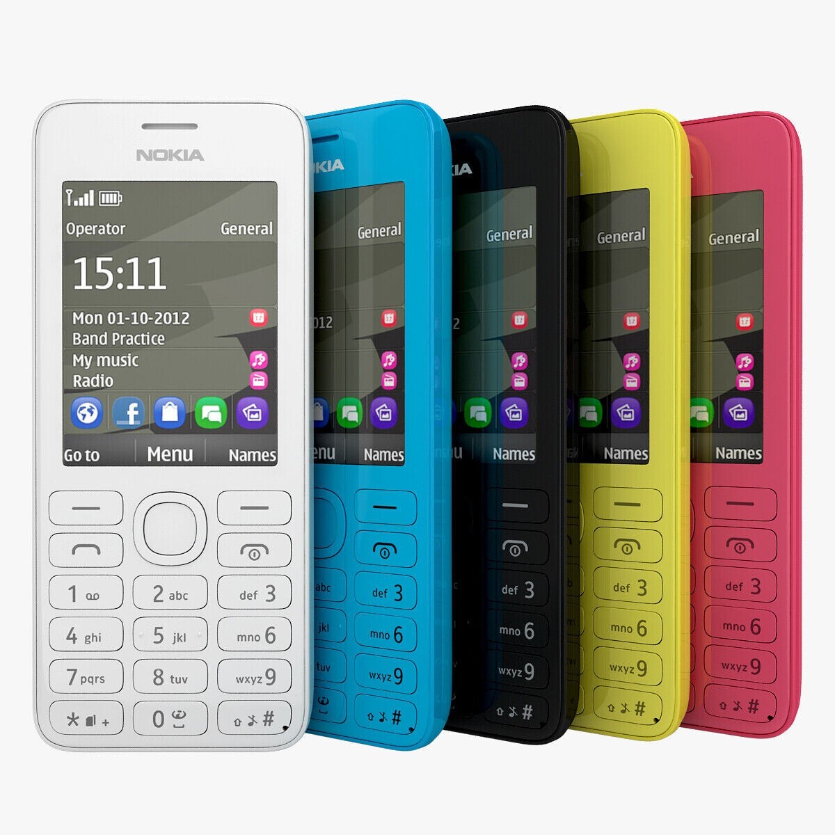 New Condition  Nokia 206 Various Colour( Unlocked)Mobile phone+12 Month Warranty