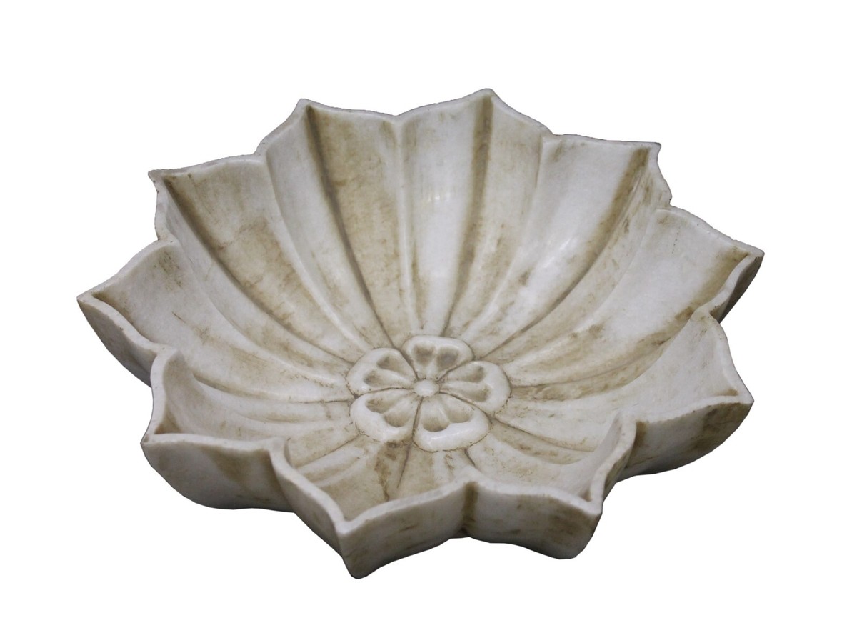 Marble Lotus Bowl, Marble Lotus Pot, Marble Flower Bowl, Marble Flower Bowl.