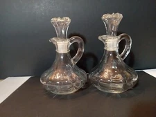 Vintage Anchor Hocking,oil & Vinager Bottles.