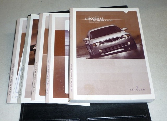 2005 LINCOLN LS OWNERS MANUAL SET GUIDE 05 w/case V6 V8 LUXURY PREMIUM
