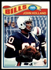 1977 Topps Football John Holland Rookie . Buffalo Bills #17