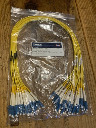 fibre optic cable, Wren Electronics 3535-034-0000.7, LC to LC, 0.7 m, pack of 10