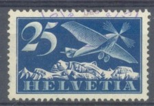 Szwajcarska poczta lotnicza F5 ze stemplem okolicznościowym CHF 40+