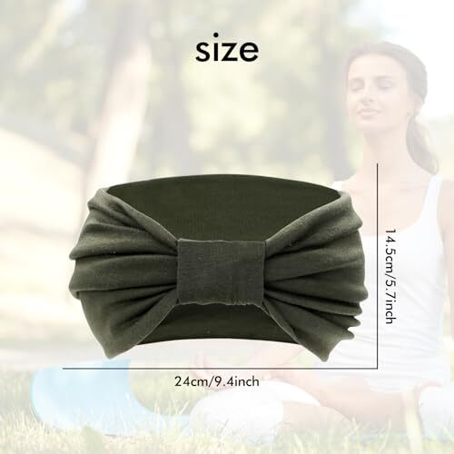 Diademas anchas boho elásticas suaves lisas de 8 piezas para correr yoga gimnasio 8 piezas S1 - Imagen 7 de 7