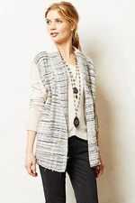 S Anthropologie Dolan "Twinkled Tweed Cardigan" Sweater Made in USA Sold Out