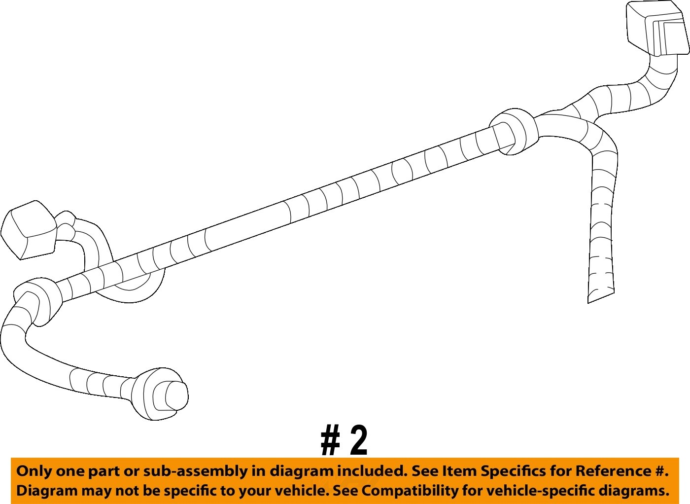 20022006 SILVERADO SIERRA LICENSE PLATE LIGHT WIRING HARNESS NEW GM 15851787 eBay