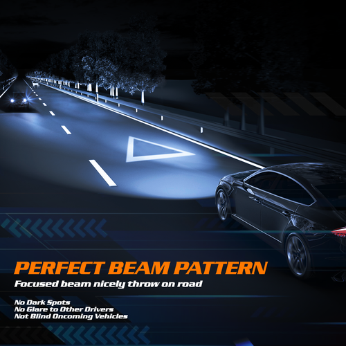 Pair HB4 9006 6500K LED Headlight Bulb Hi/Low Beam Daytime Running Light 12V/24V - Picture 7 of 12